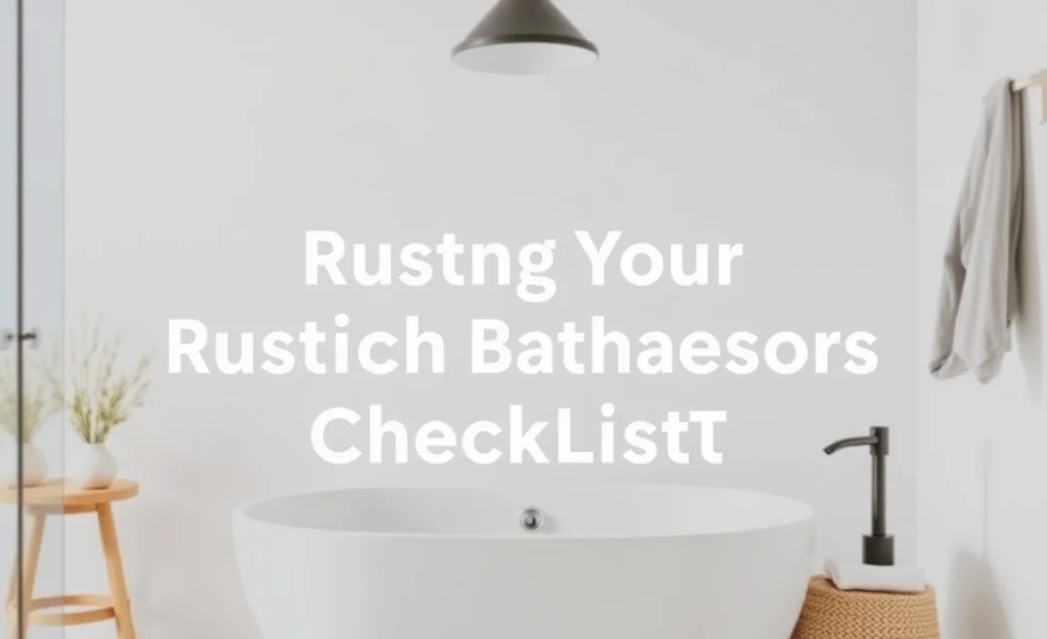 Creating Your Rustic Bathroom Accessory Checklist