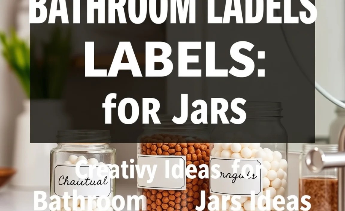 Creative Ideas for Bathroom Jar Labels