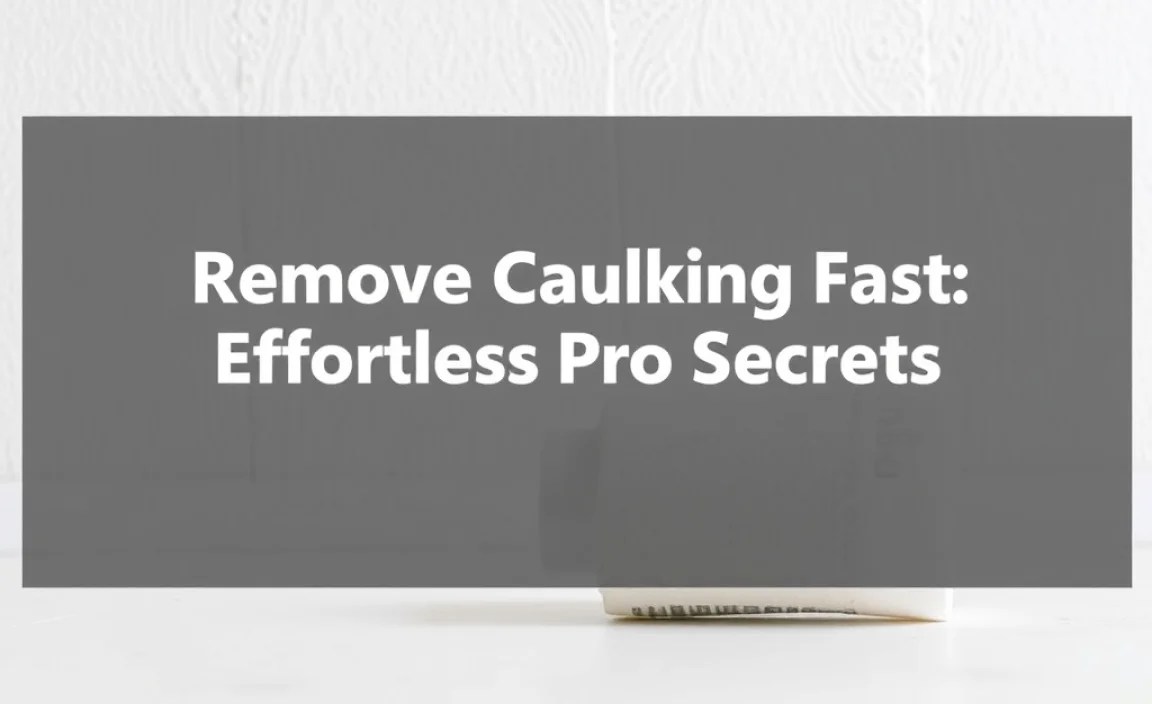 Dealing with Different Caulk Types