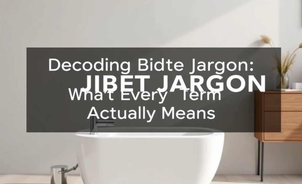 Decoding Bidet Jargon: What Every Term Actually Means