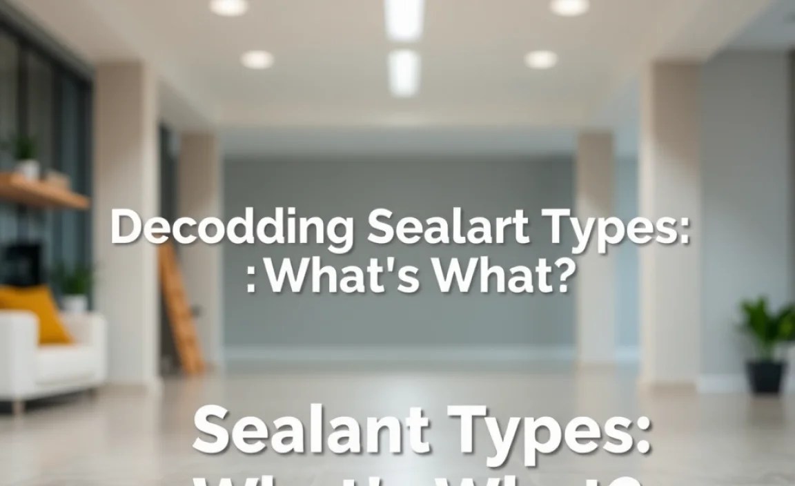 Decoding Sealant Types: What’s What?