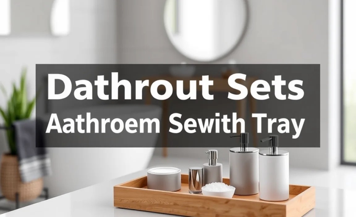 Deconstructing a Bathroom Accessory Set with Tray