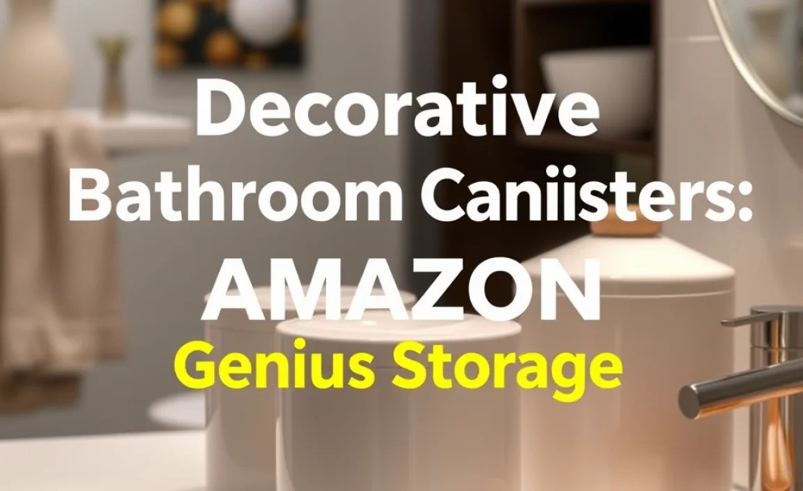 Decorative Bathroom Canisters Amazon: Genius Storage