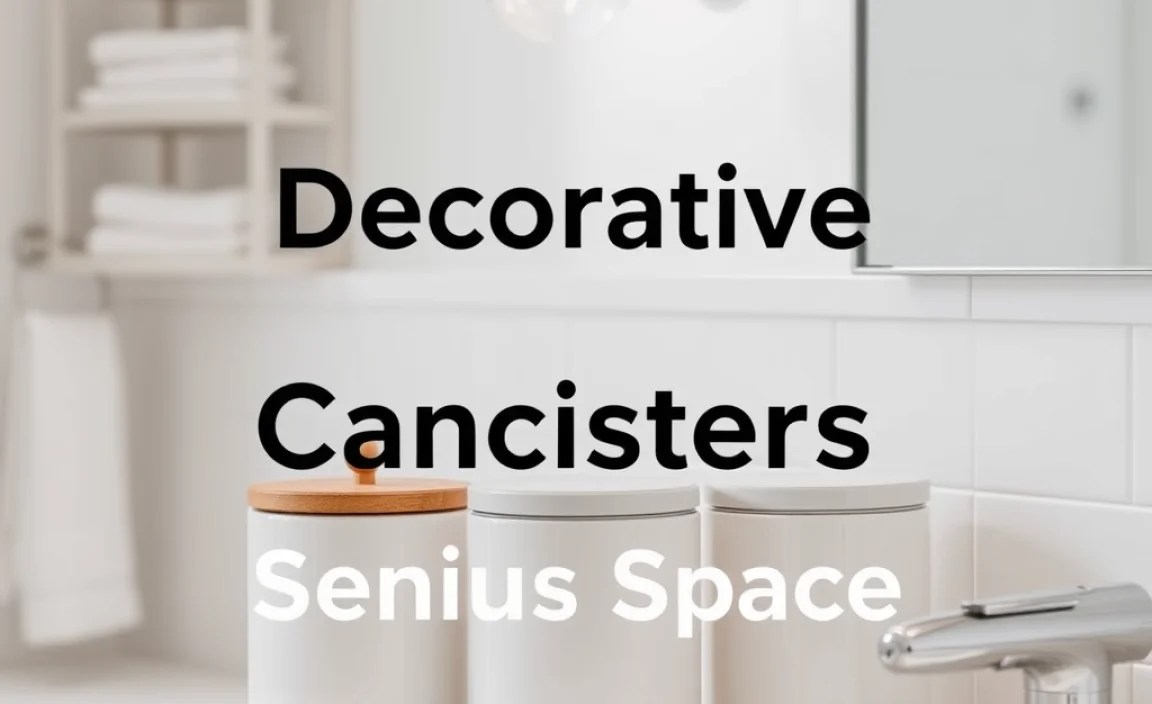Decorative Bathroom Canisters: Genius Space-Saving
