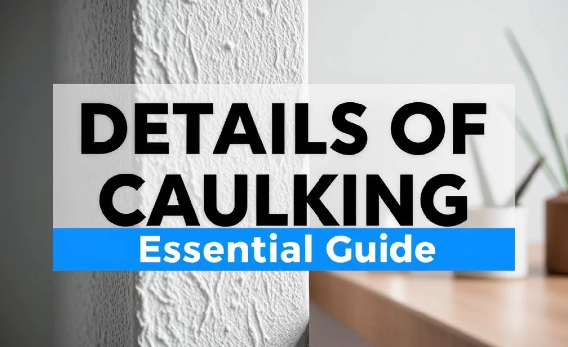 Details of Caulking: Essential Guide