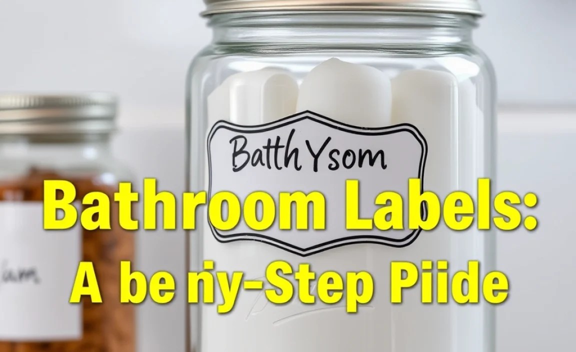DIY Bathroom Labels: A Step-by-Step Guide