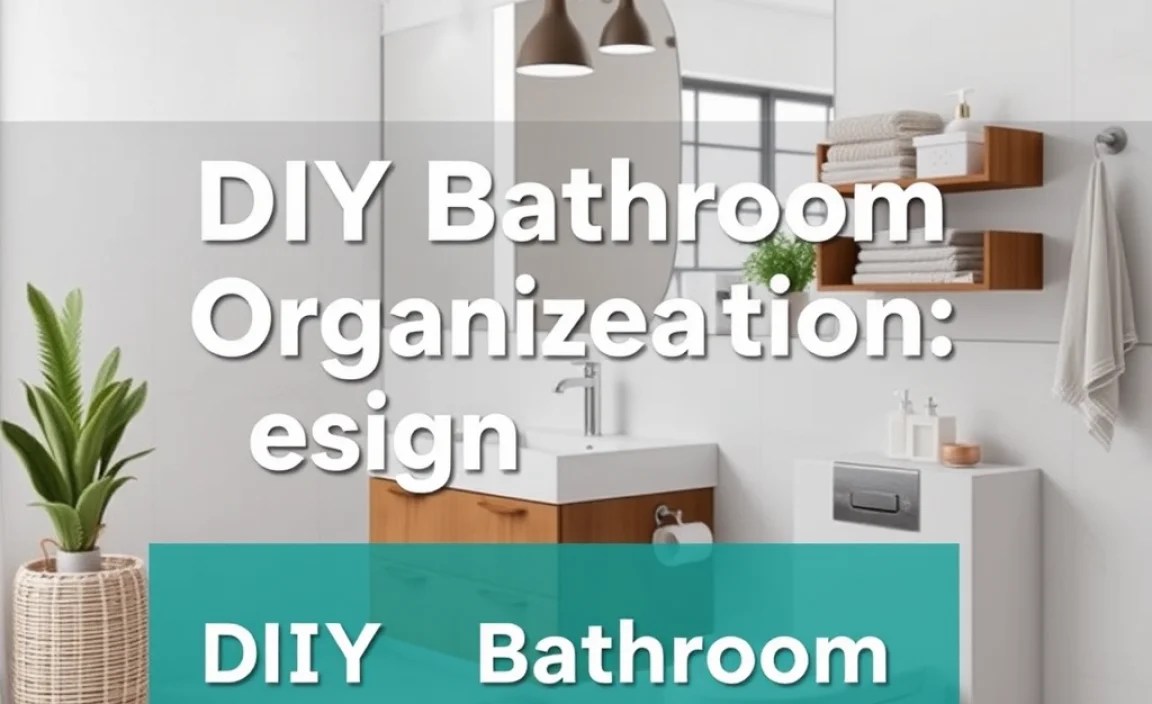DIY Bathroom Organization Projects