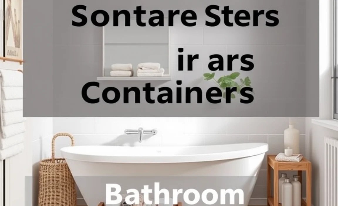 DIY Bathroom Storage Ideas