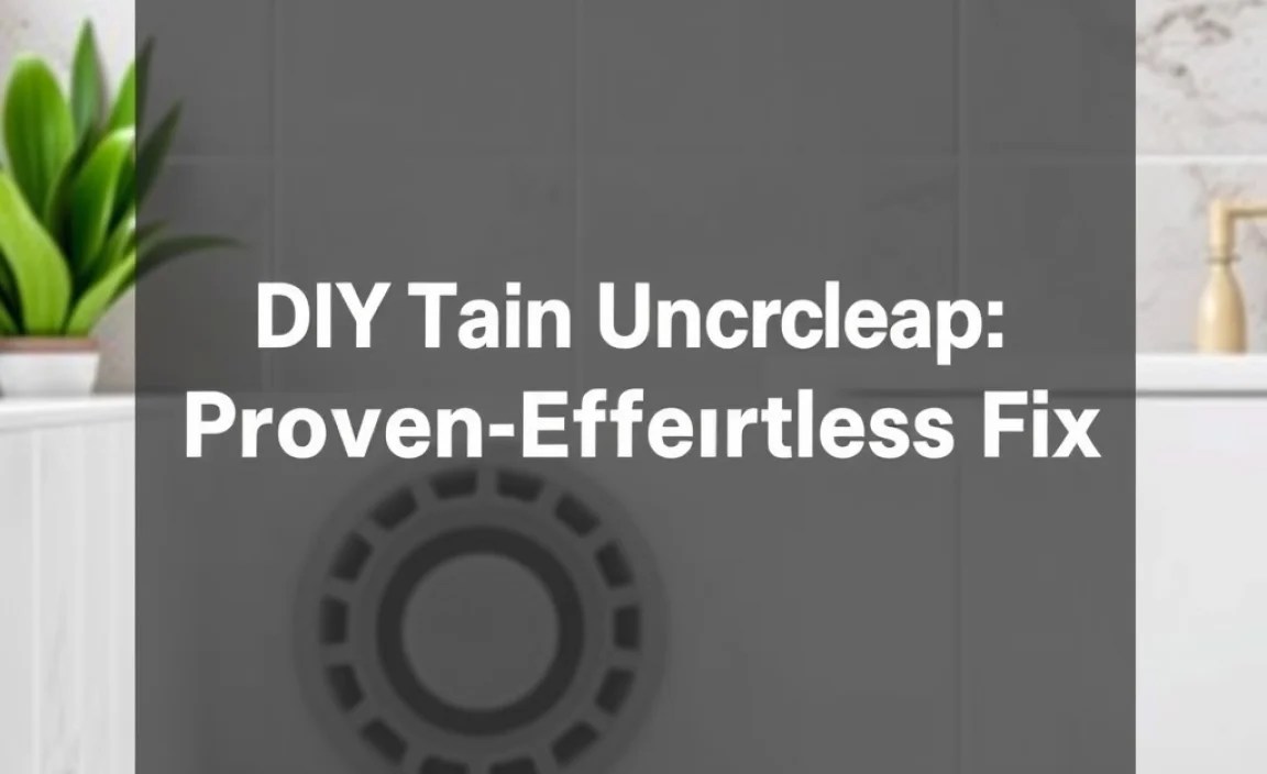 DIY Drain Unclogging Methods: Step-by-Step