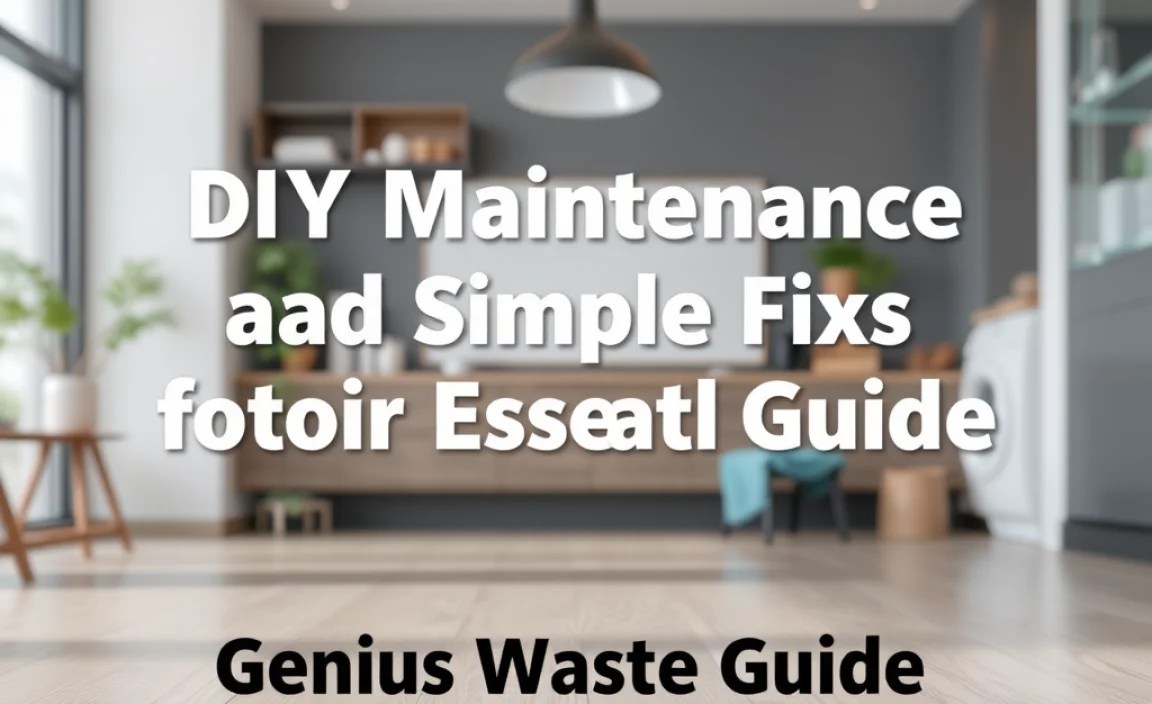 DIY Maintenance and Simple Fixes for Beginners