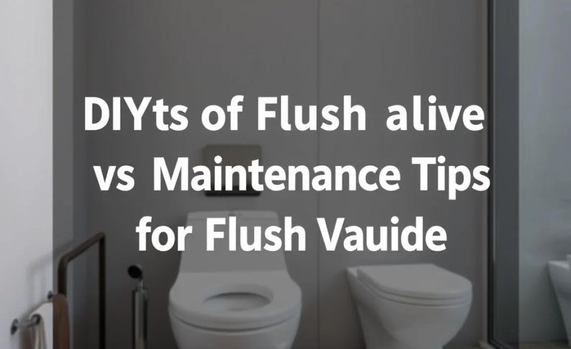DIY Maintenance Tips for Flush Valves