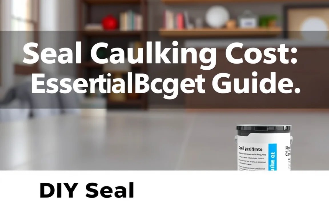 DIY Seal Caulking Cost Breakdown