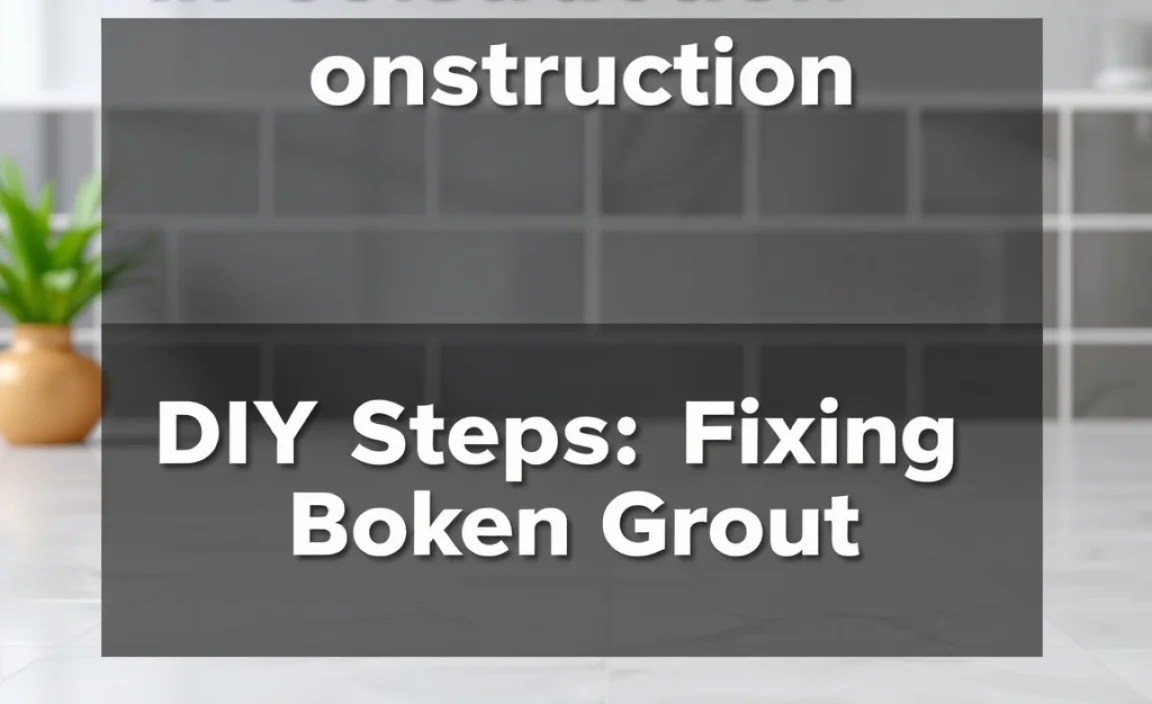 DIY Steps: Fixing Broken Grout