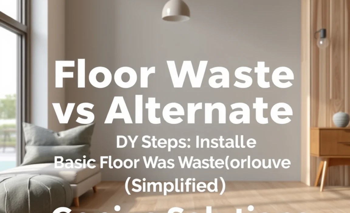 DIY Steps: Installing a Basic Floor Waste (Simplified)