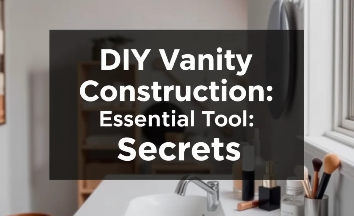DIY Vanity Construction: Essential Tools