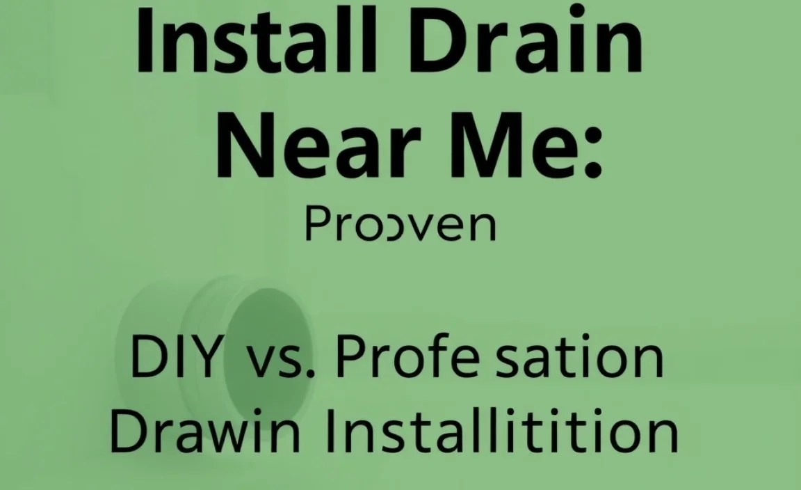 DIY vs. Professional Drain Installation