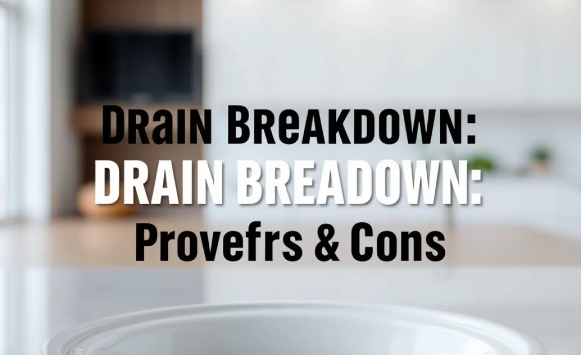 Drain Breakdown: Proven Pros & Cons