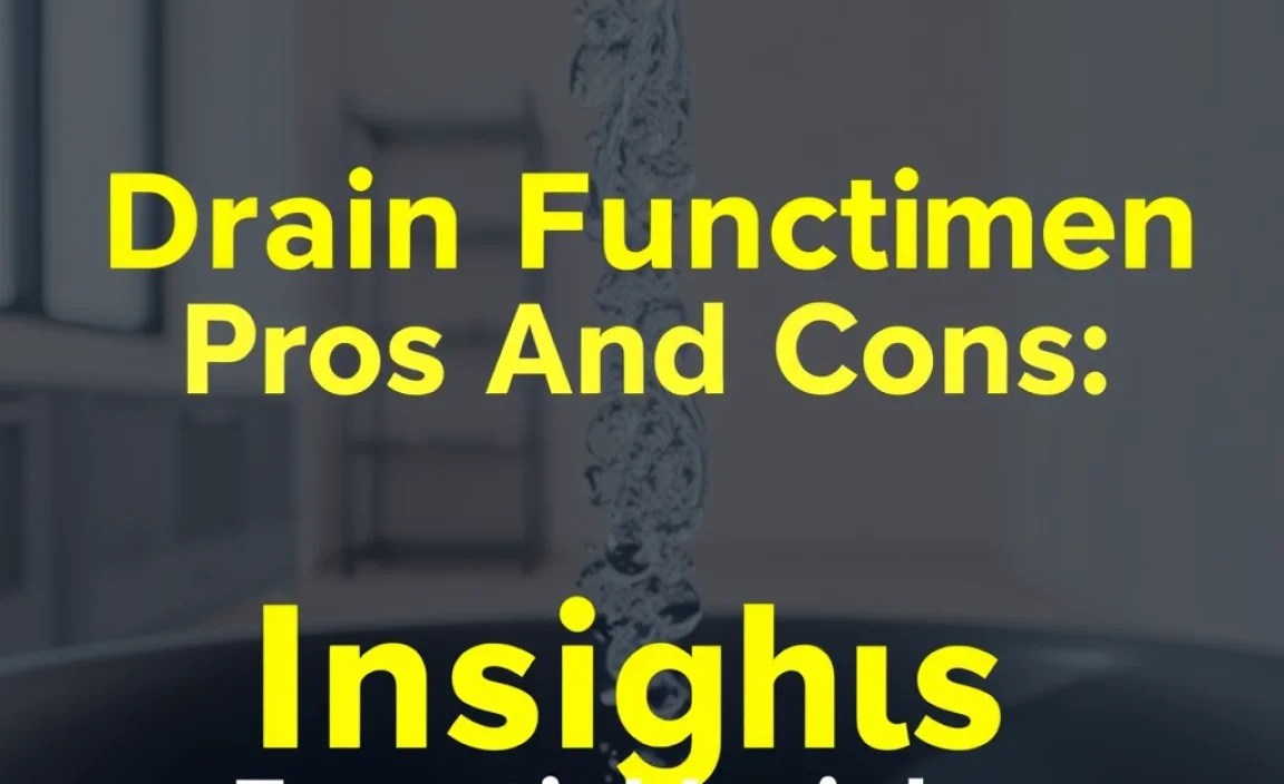 Drain Function Pros And Cons: Essential Insights