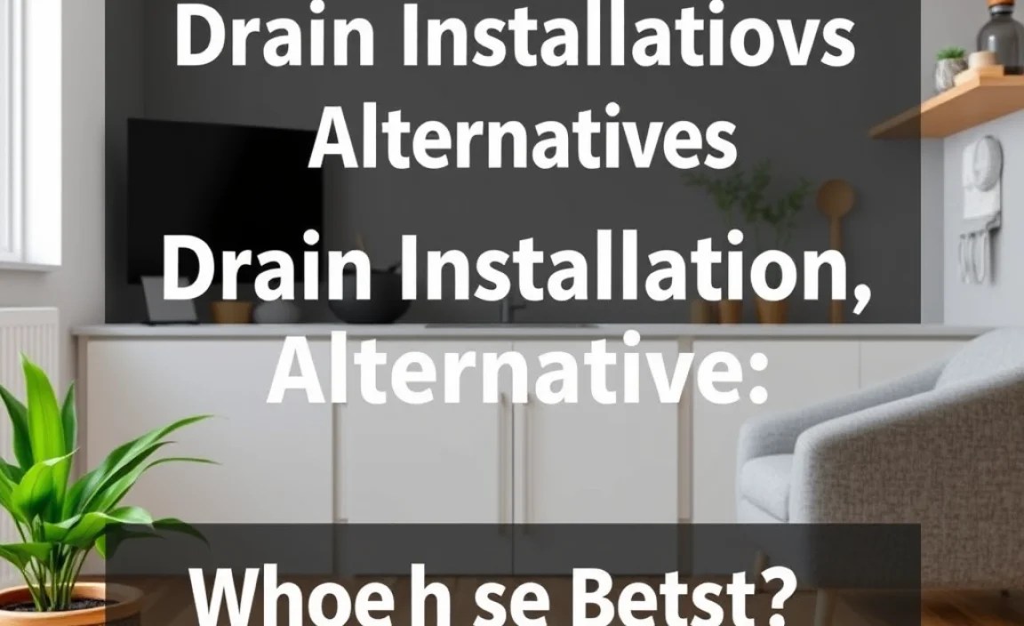 Drain Installation vs. Alternative: Which Is Better?