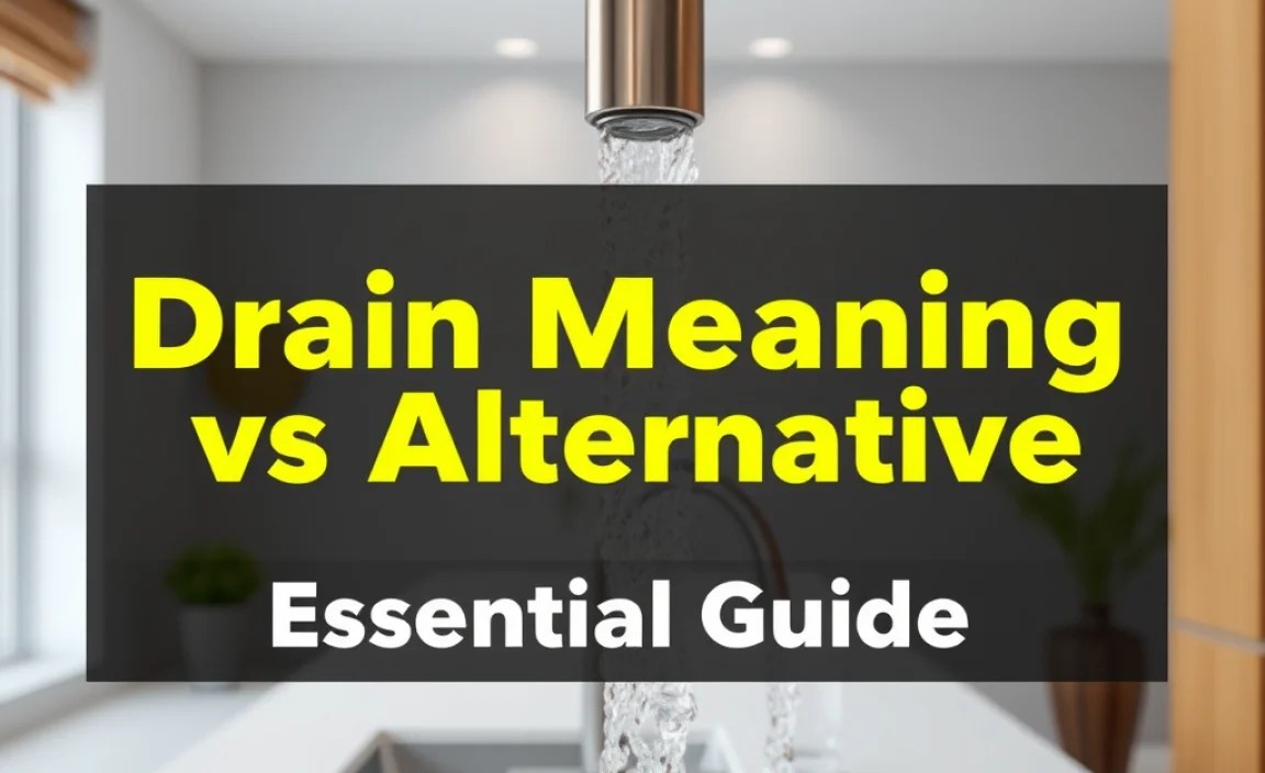 Drain Meaning vs Alternative: Essential Guide