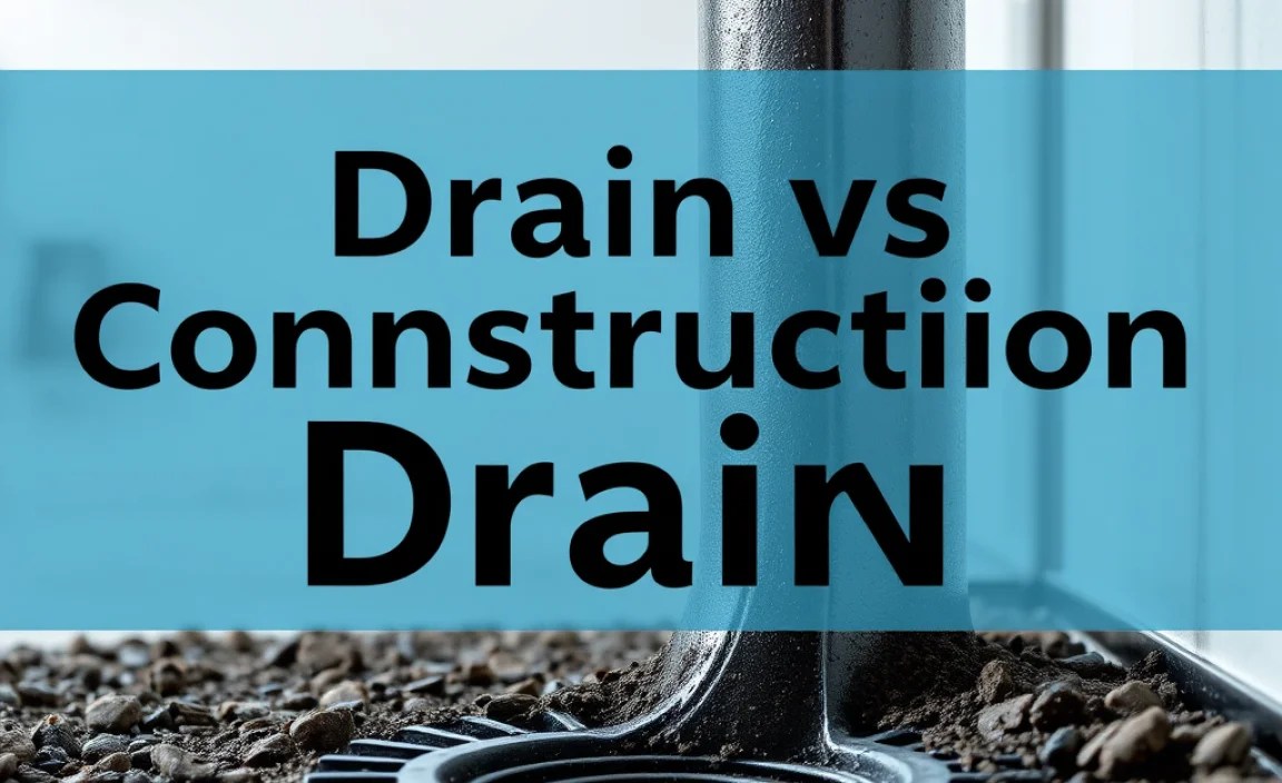 Drain vs in Construction: Essential Guide