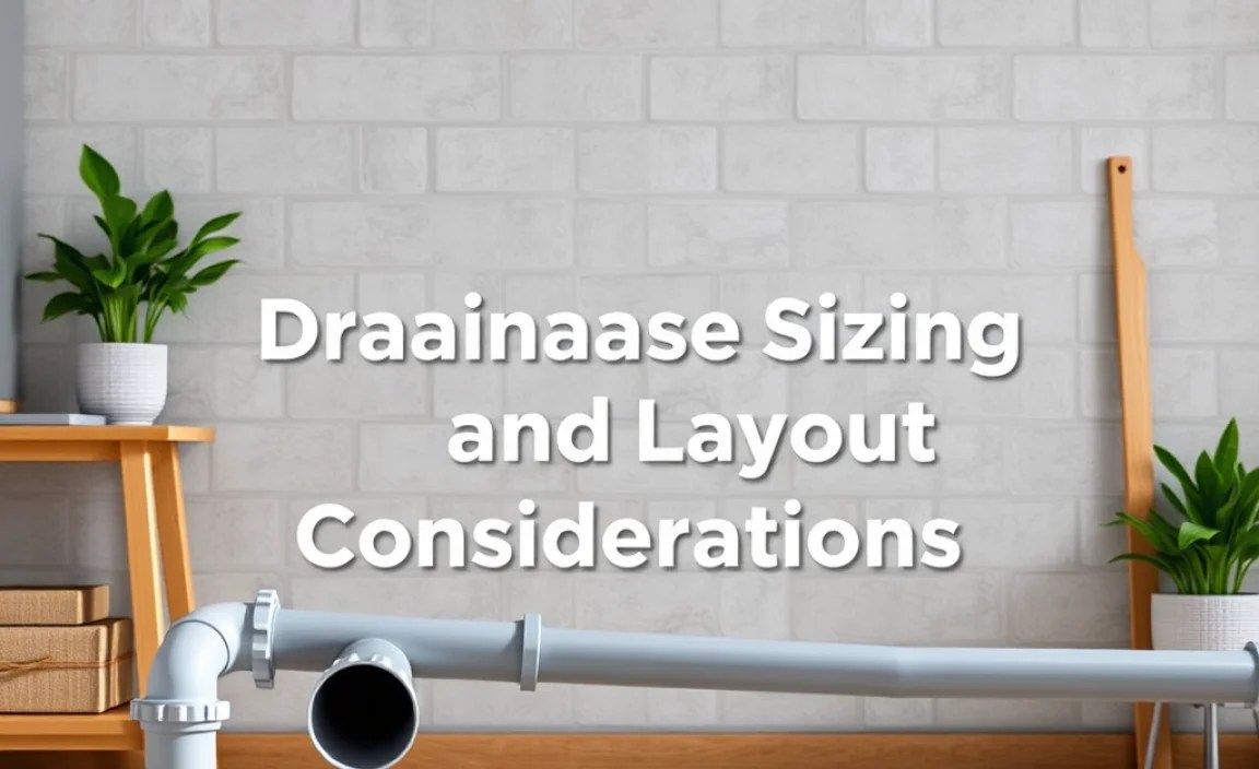 Drainage Pipe Sizing and Layout Considerations
