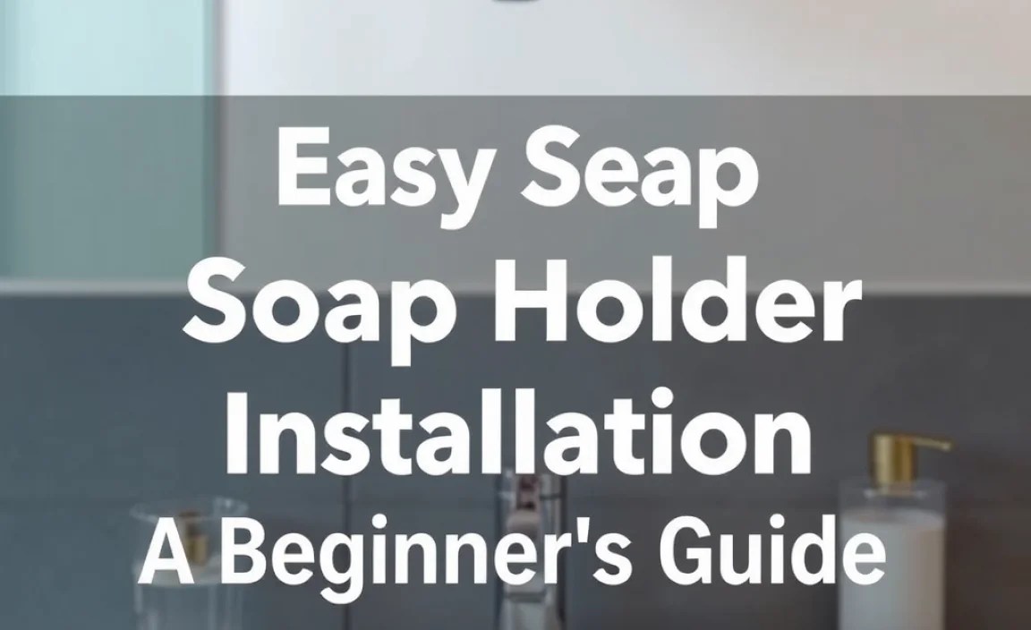 Easy Soap Holder Installation: A Beginner’s Guide