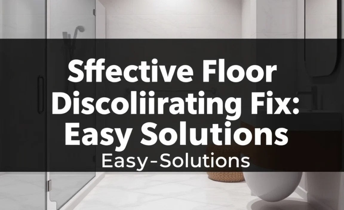 Effective Shower Floor Discoloration Fix: Easy Solutions
