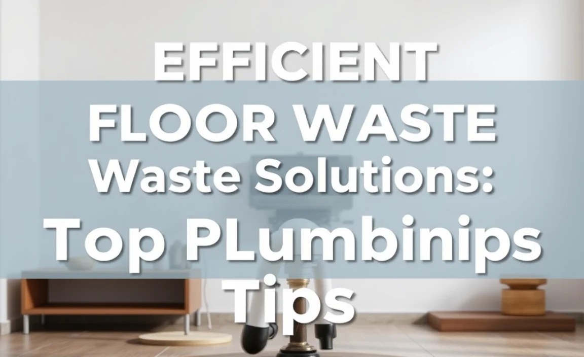 Efficient Floor Waste Solutions: Top Plumbing Tips