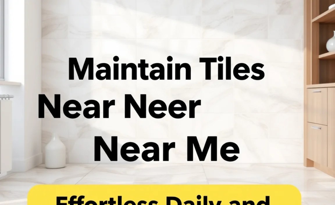 Effortless Daily and Weekly Tile Cleaning