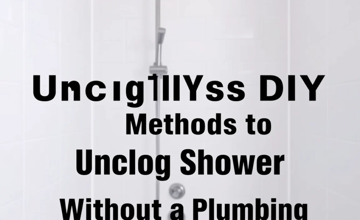 Effortless DIY Methods to Unclog Shower Without a Plumber