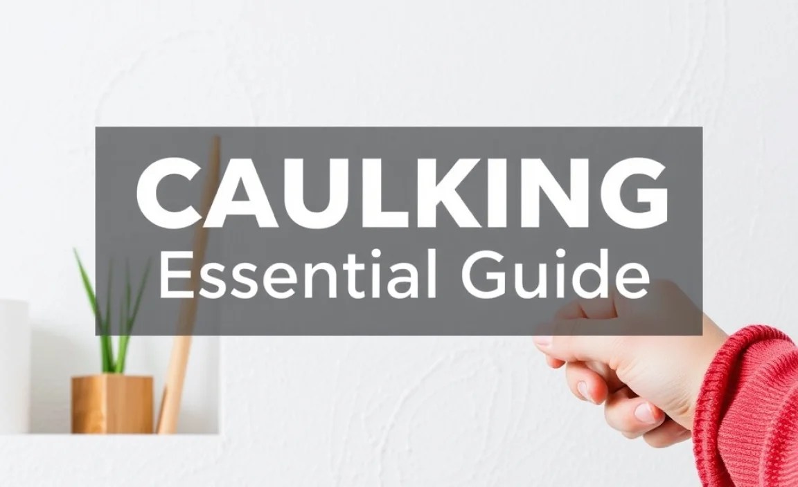 Essential Caulking Terms Explained