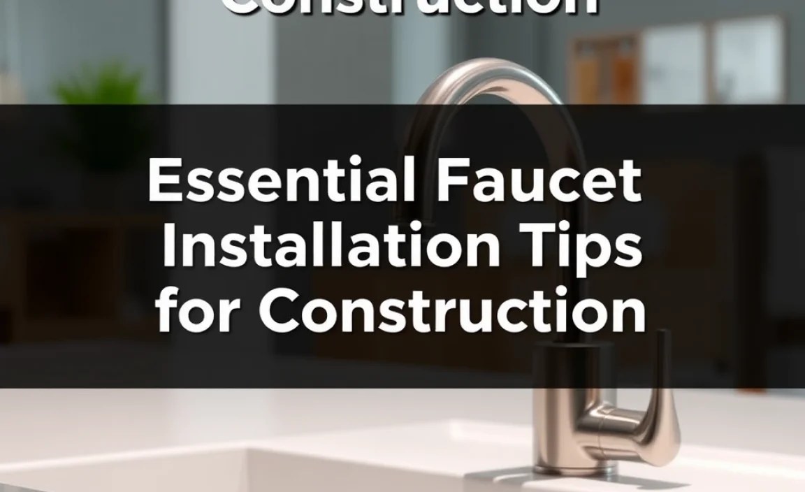 Essential Faucet Installation Tips for Construction