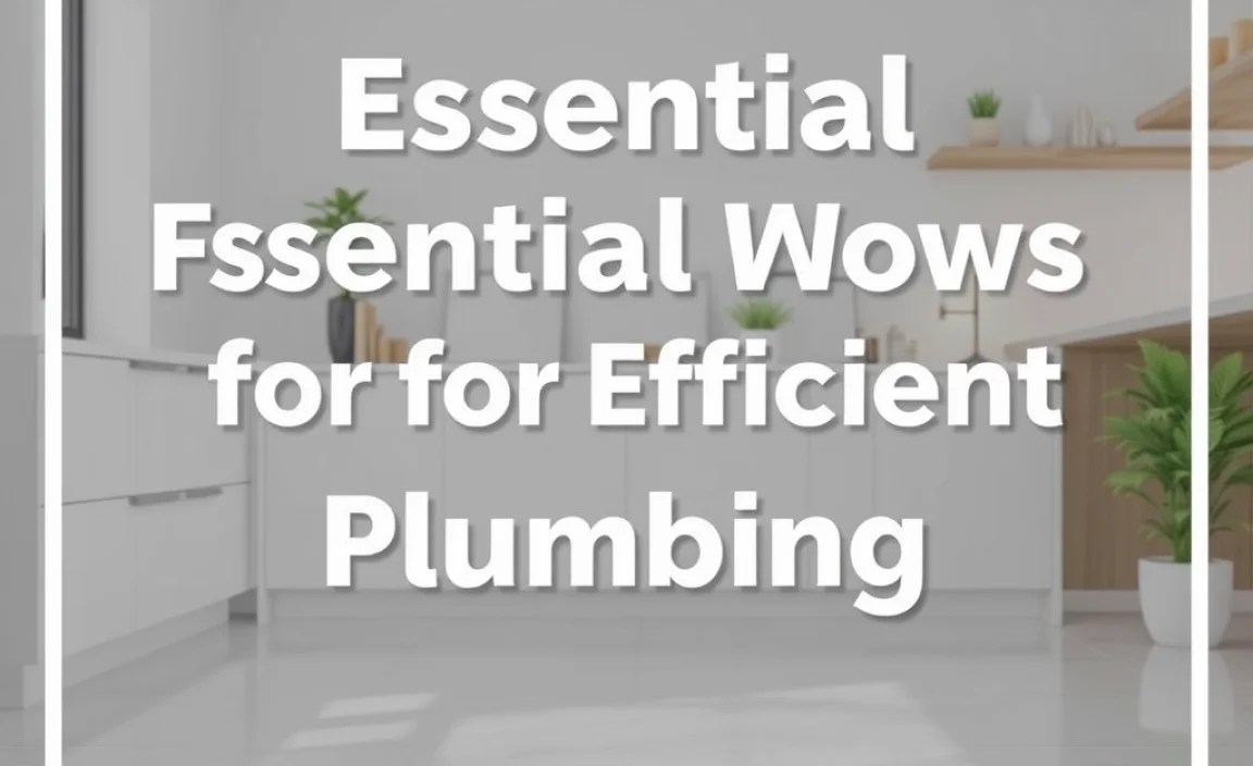 Essential Floor Waste Tips for Efficient Plumbing