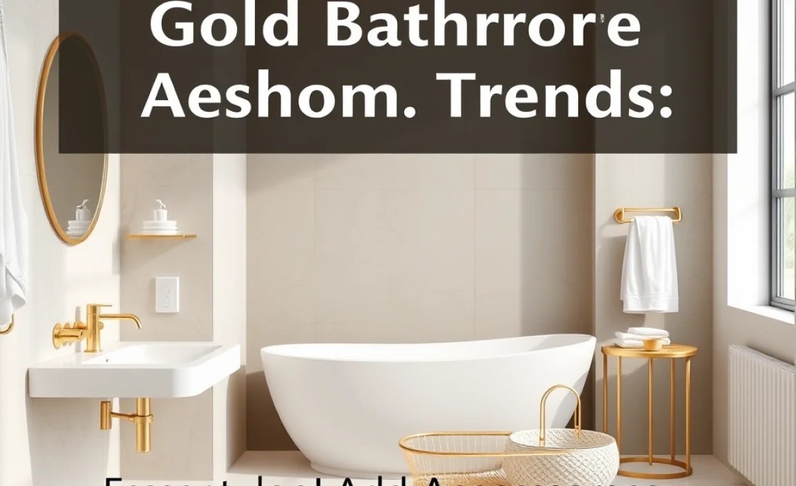 Essential Gold Bathroom Accessory Ideas