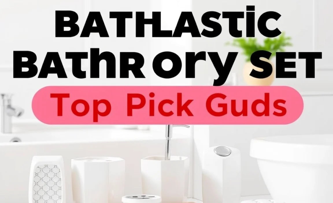 Essential Pieces in a Plastic Bathroom Accessory Set
