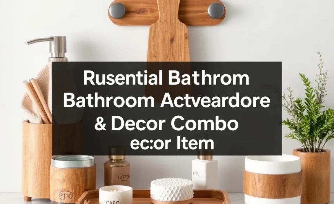 Essential Rustic Bathroom Accessories &amp; Decor Items