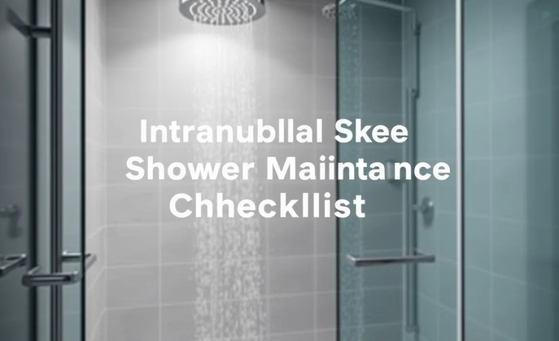 Essential Shower Maintenance Checklist
