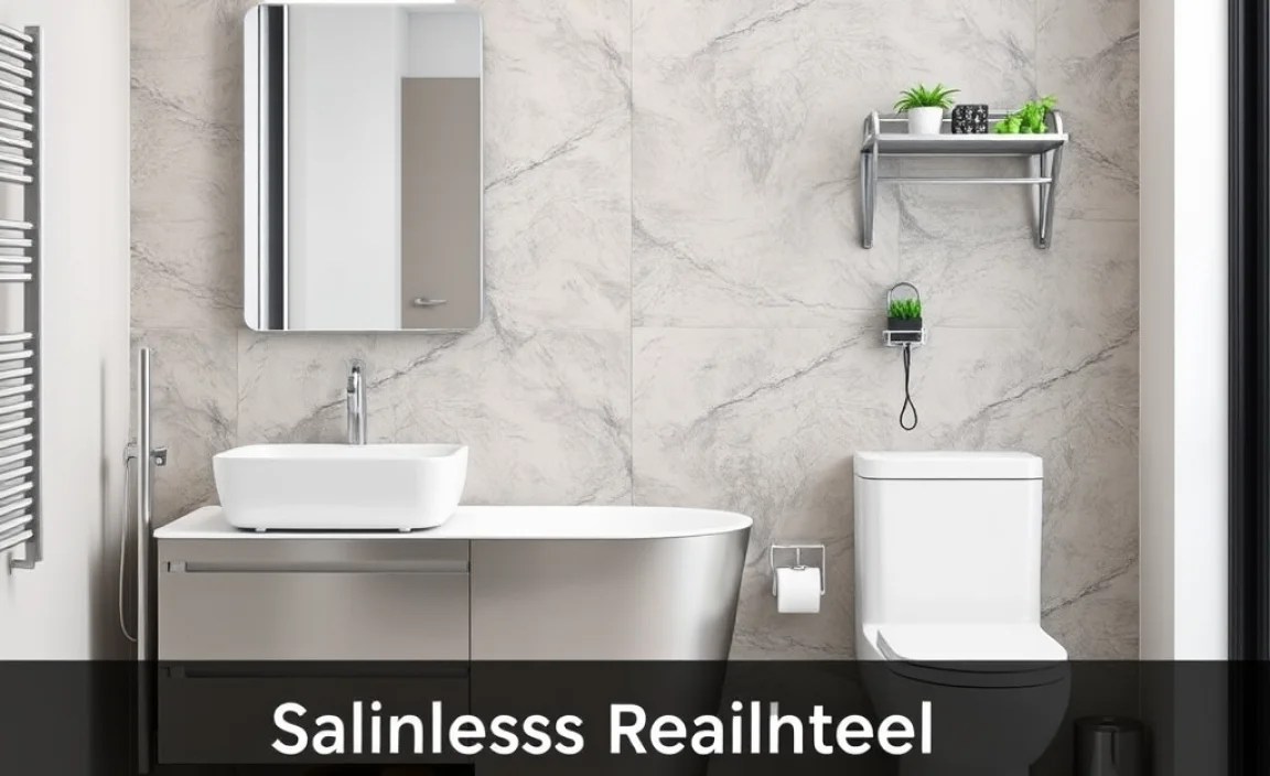 Essential Stainless Steel Bathroom Set Components