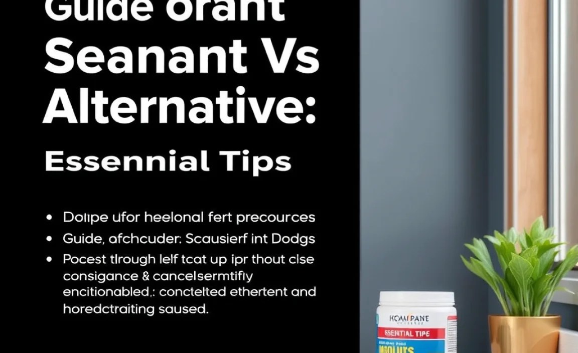 Essential Tips for Using Sealants and Alternatives