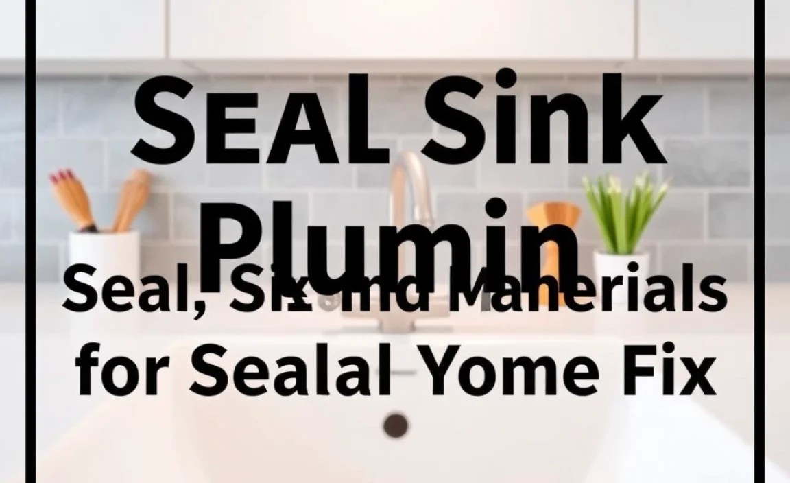 Essential Tools and Materials for Sealing Your Sink