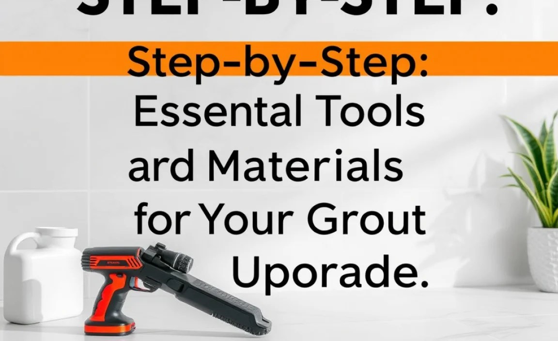 Essential Tools and Materials for Your Grout Upgrade