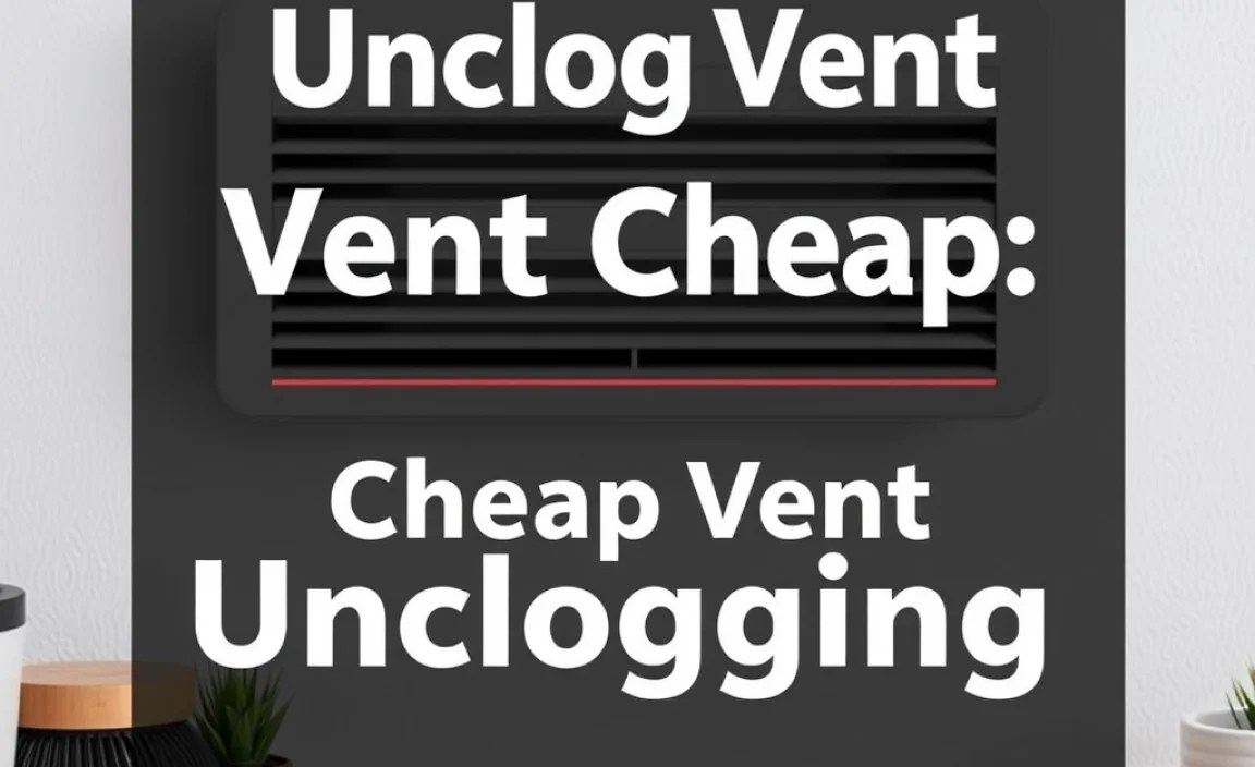 Essential Tools for Cheap Vent Unclogging