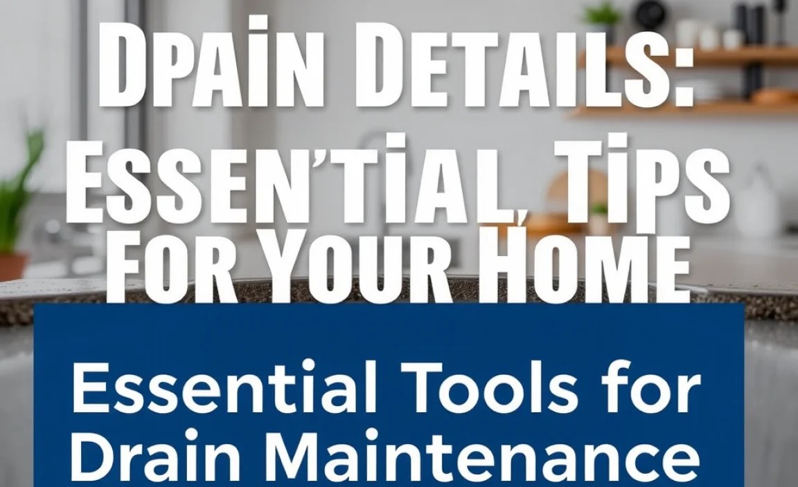 Essential Tools for Drain Maintenance