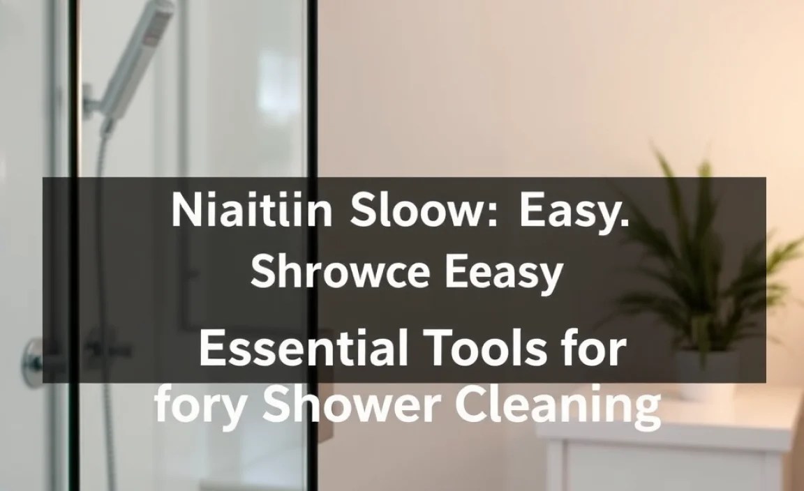 Essential Tools for Easy Shower Cleaning