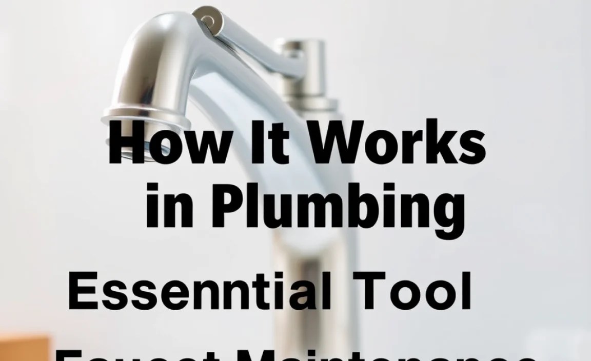 Essential Tools for Faucet Maintenance