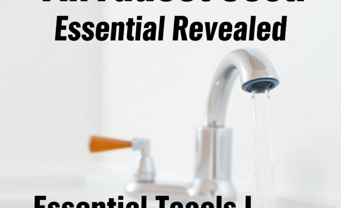 Essential Tools for Faucet Repair
