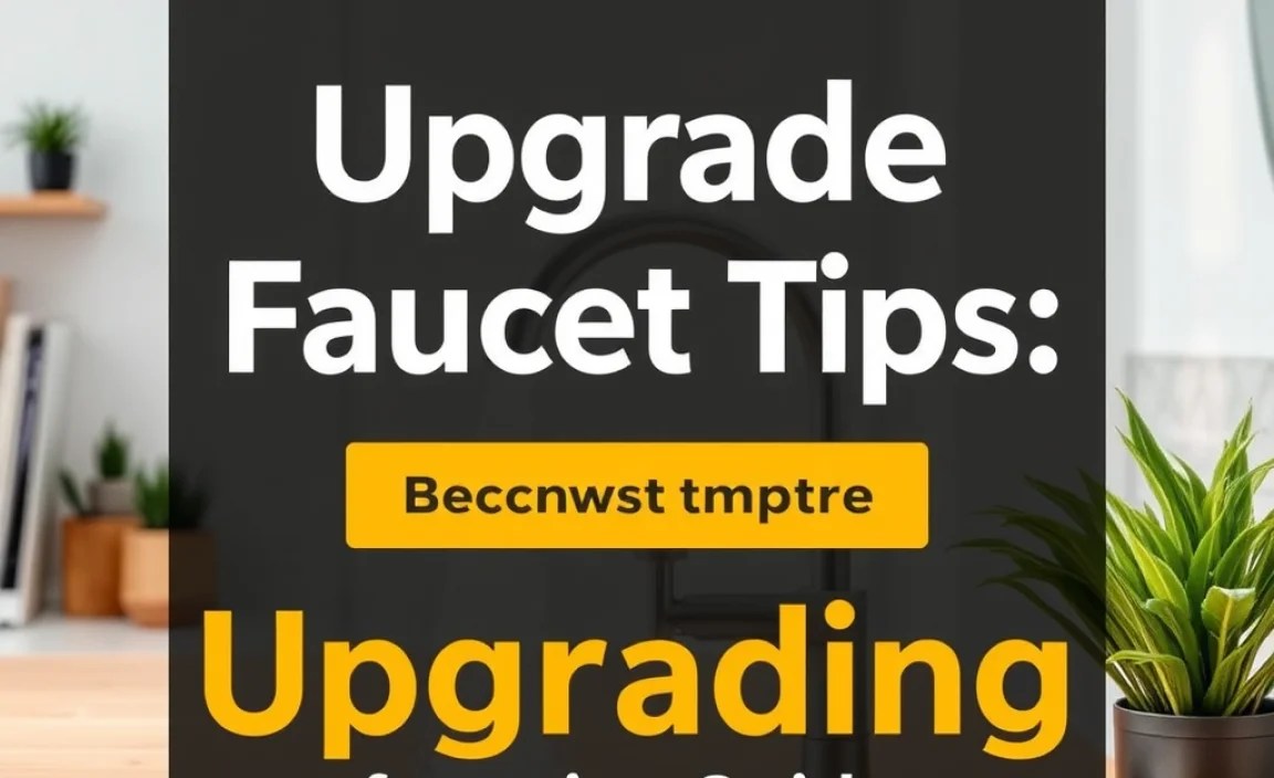 Essential Tools for Faucet Upgrading