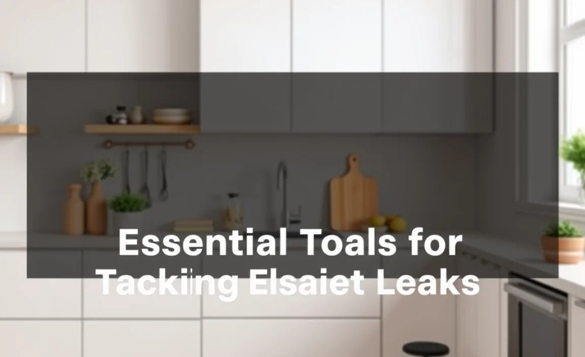 Essential Tools for Tackling Cabinet Leaks