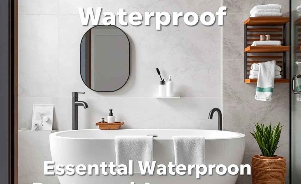 Essential Waterproof Rustic Bathroom Accessory Categories